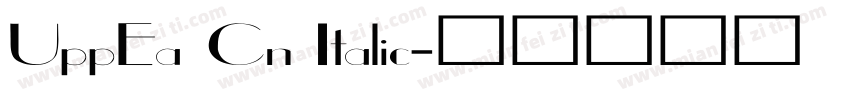 UppEa Cn Italic字体转换